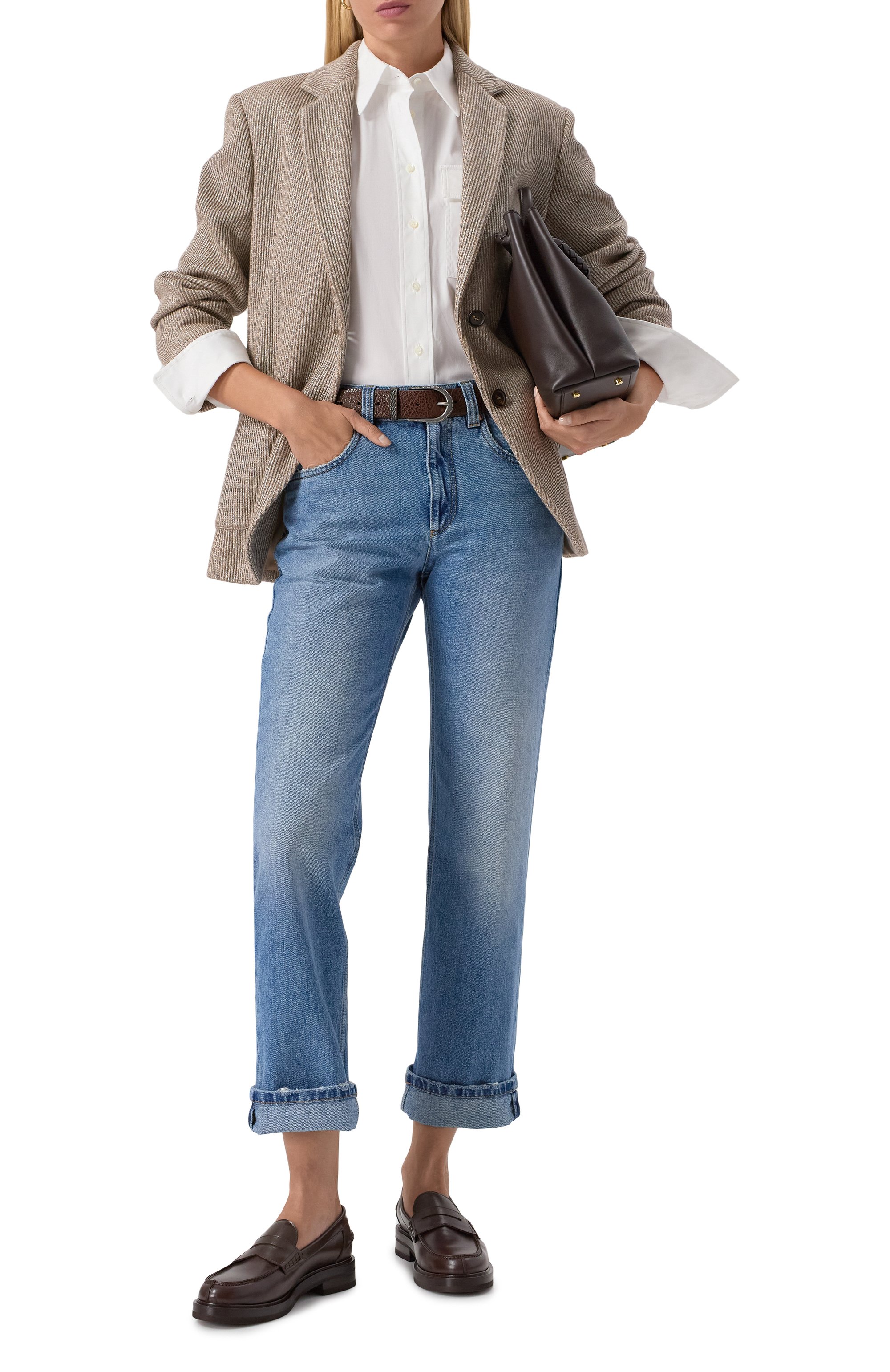 Жакет из хлопка и вискозы BRUNELLO CUCINELLI, арт. M0AZT7511P, фото 2