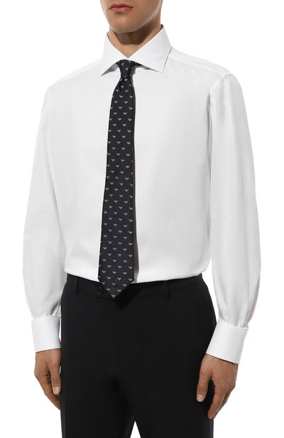 Хлопковая сорочка ZEGNA белого цвета по цене 43900 руб., арт. 703901A7/9MS0BA, фото 3 Хлопковая сорочка ZEGNA, арт. 703901A7/9MS0BA, фото 3