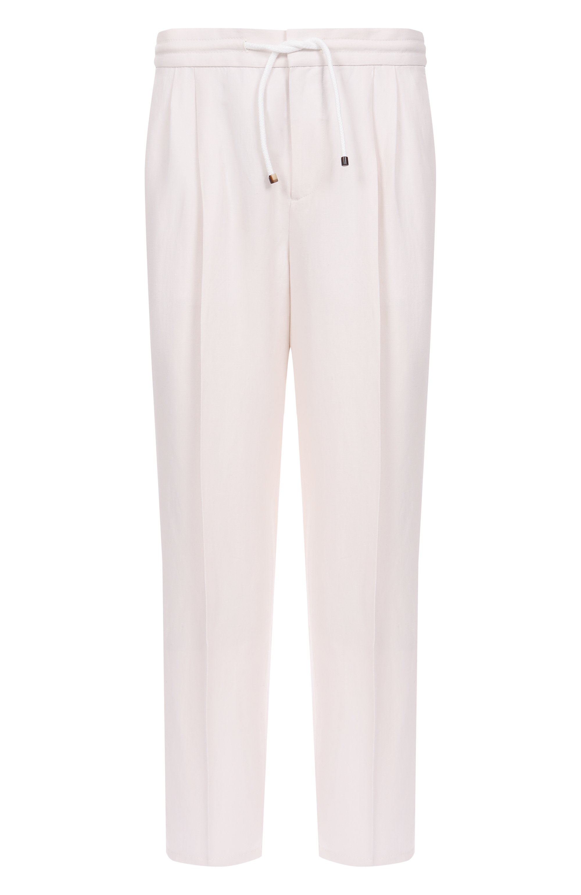 Брюки изо льна и хлопка BRUNELLO CUCINELLI, арт. MH255E1710, фото 1