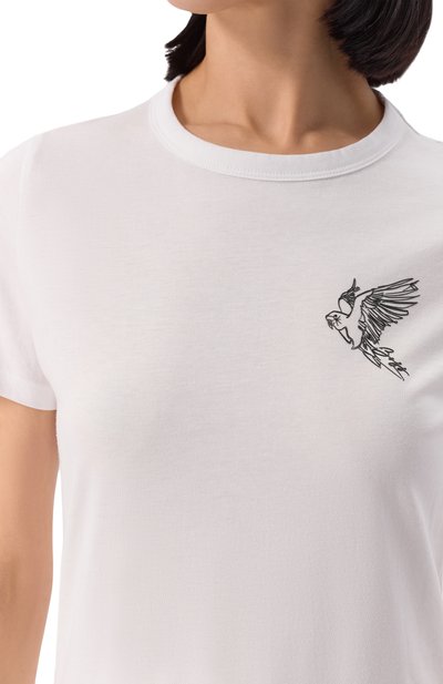 Хлопковая футболка BOSS ORANGE, арт. 50540260, фото 5