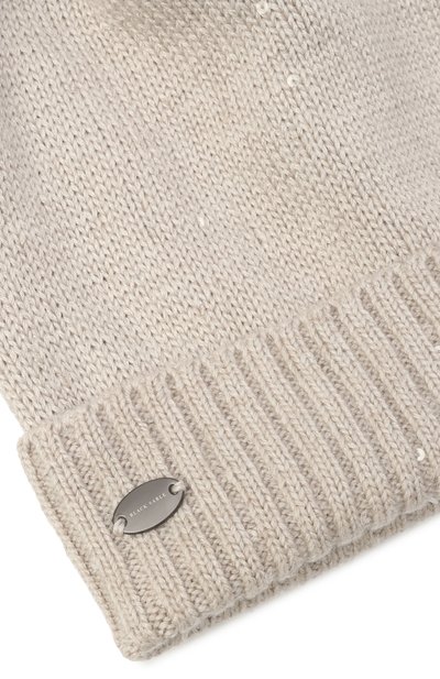 Шапка из кашемира и шелка с отделкой из соболя BLACK SABLE, арт. BS-47CC15, фото 3