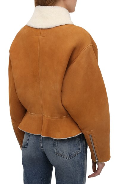 Дубленка из овчины ISABEL MARANT коричневого цвета по цене 277500 руб., арт. MA1068-21H001I/ADDYA, фото 4 Дубленка из овчины ISABEL MARANT, арт. MA1068-21H001I/ADDYA, фото 4