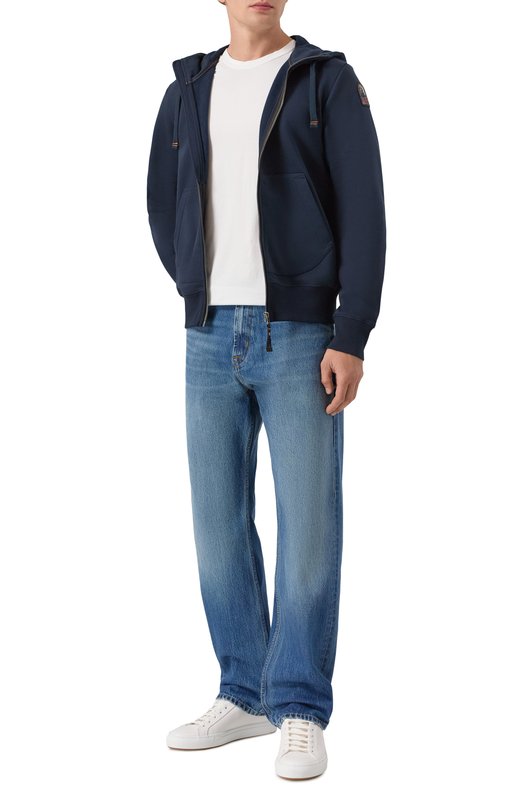 Хлопковая толстовка Parajumpers 25WMPMFLEY24 Синий  25WMPMFLEY24 Фото 2