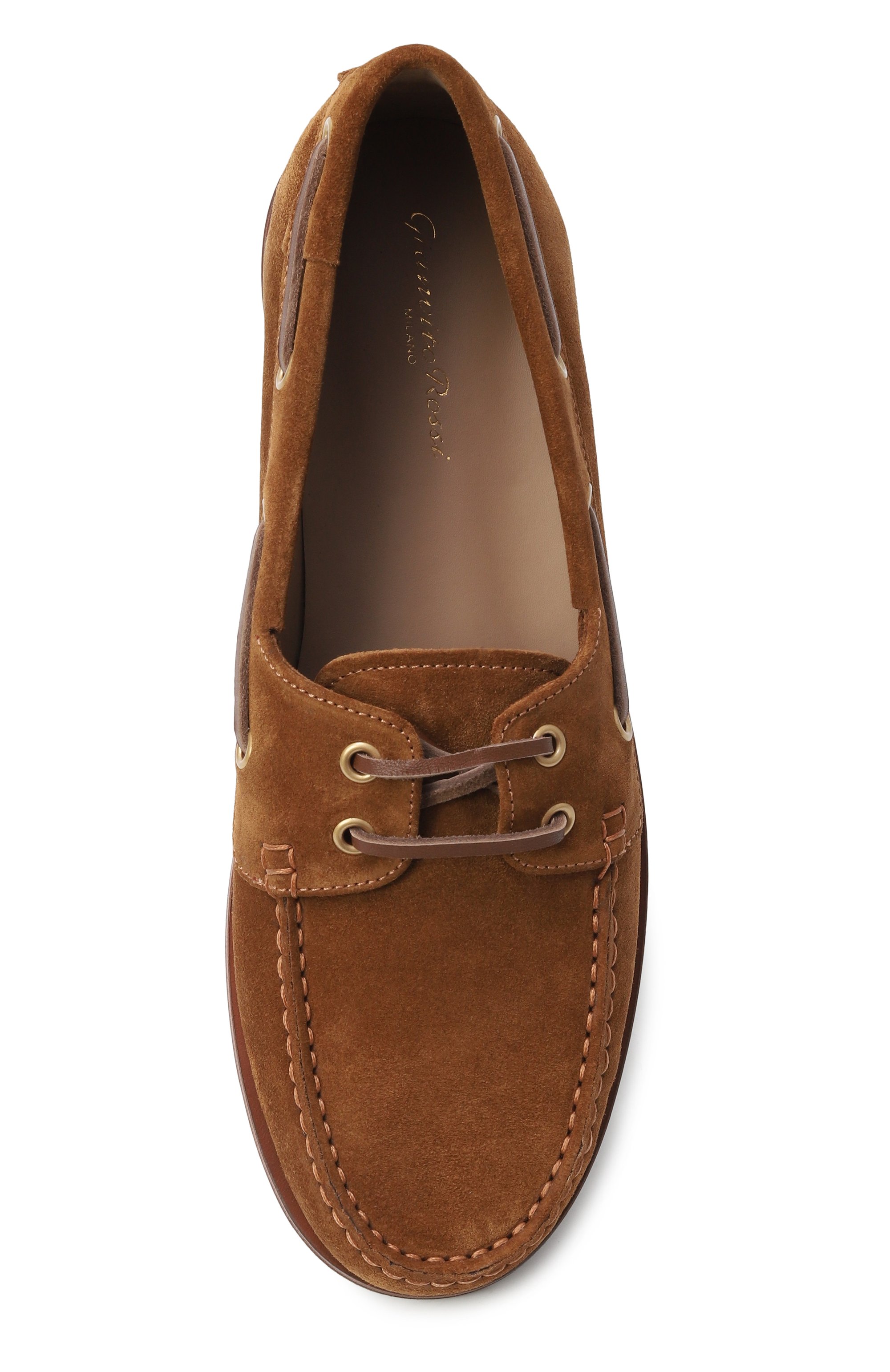 Замшевые топсайдеры vandé GIANVITO ROSSI, арт. G25367.10G0M.SACTECU, фото 6