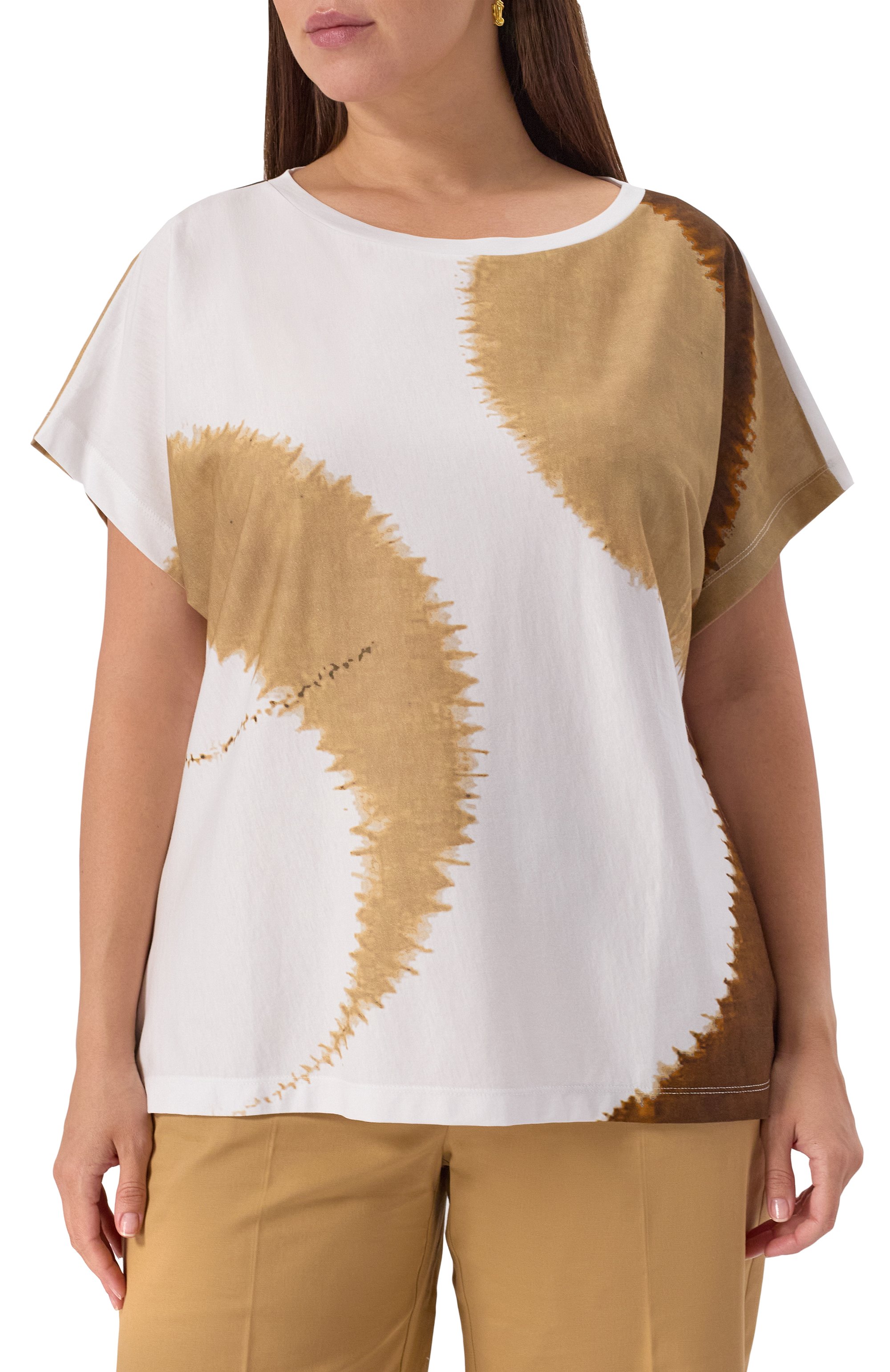 Хлопковая футболка PERSONA BY MARINA RINALDI, арт. KRISS, фото 3