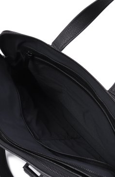 Мужской портфель FERRAGAMO черного цвета, арт. 240133/740811 | Фото 5 (Материал сплава: Проставлено; Ремень/цепочка: На ремешке; Материал: Натуральная кожа; Размер: large; Драгоценные камни: Проставлено; Сумки-технические: Портфели)