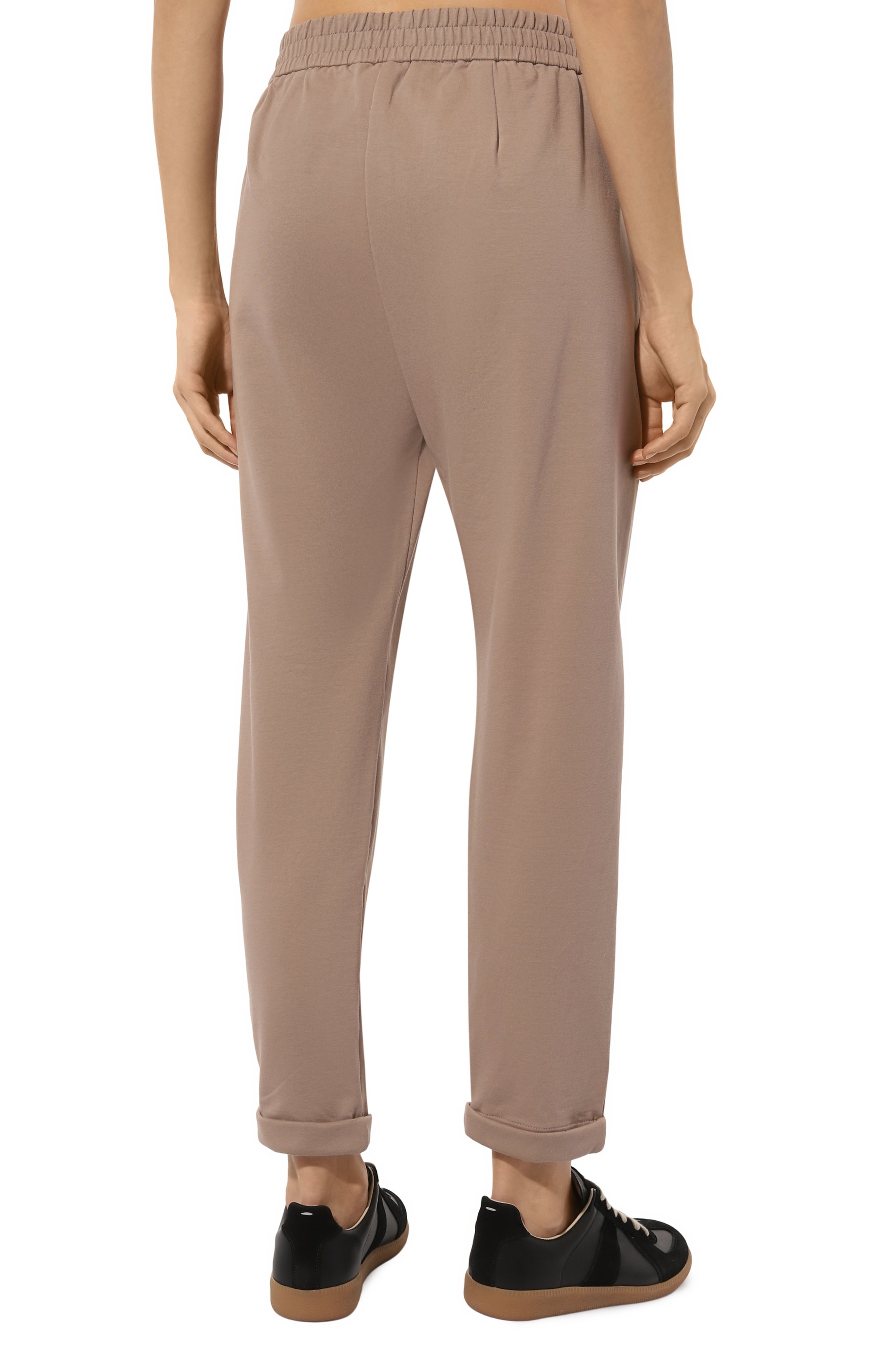 Хлопковые брюки BRUNELLO CUCINELLI темно-бежевого цвета по цене 85900 руб., арт. MH827SA399, фото 4 Хлопковые брюки BRUNELLO CUCINELLI, арт. MH827SA399, фото 4