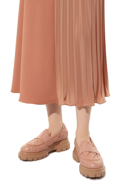 Кожаные лоферы celeste AGL, арт. D756033PGKA076G325, фото 3