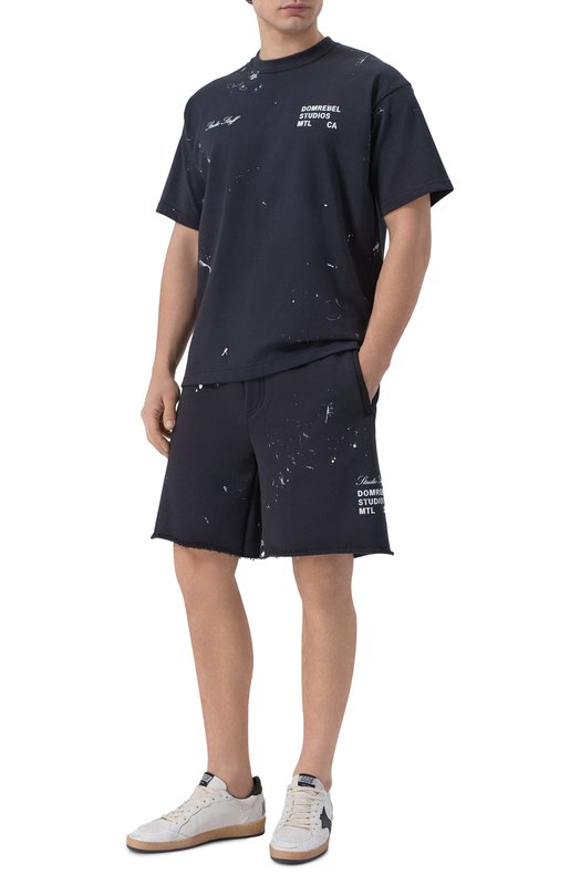 Хлопковые шорты DOMREBEL M STAFF/SWEATSH0RTS Чёрный  M STAFF/SWEATSH0RTS Фото 2