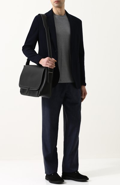 Кожаный мессенджер с клапаном GIORGIO ARMANI, арт. Y2M193/YDI5J, фото 2