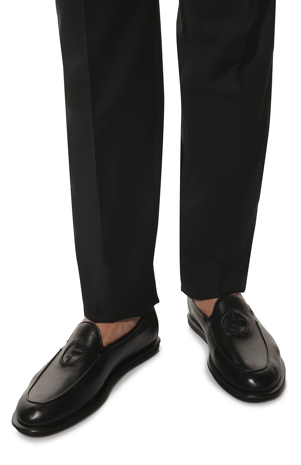 Кожаные лоферы GIORGIO ARMANI, арт. X2J162/XF615, фото 3