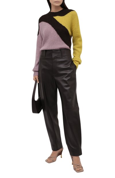 Шерстяной свитер DRIES VAN NOTEN сиреневого цвета по цене 49950 руб., арт. 212-011296-3720, фото 2 Шерстяной свитер DRIES VAN NOTEN, арт. 212-011296-3720, фото 2