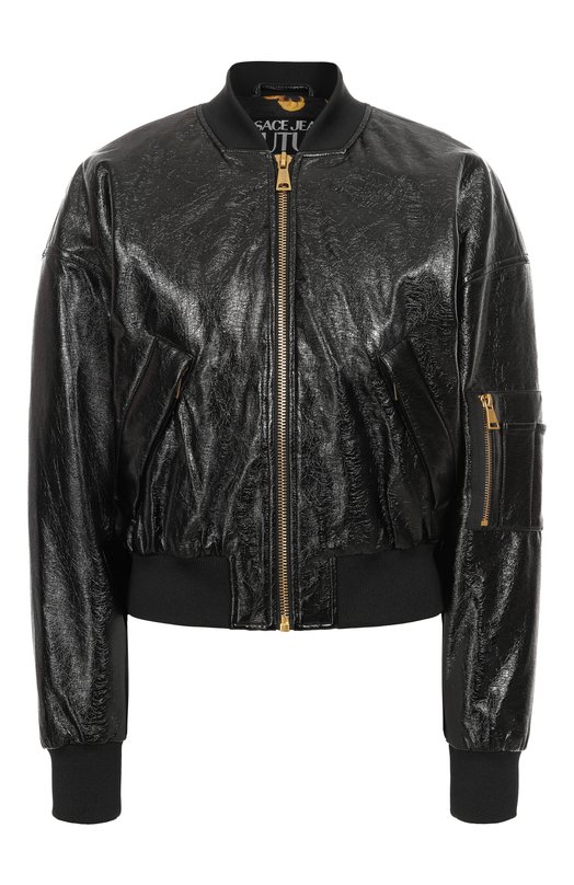 Бомбер из экокожи Versace Jeans Couture 79HASD08/CQ16D Чёрный 79HASD08/CQ16D