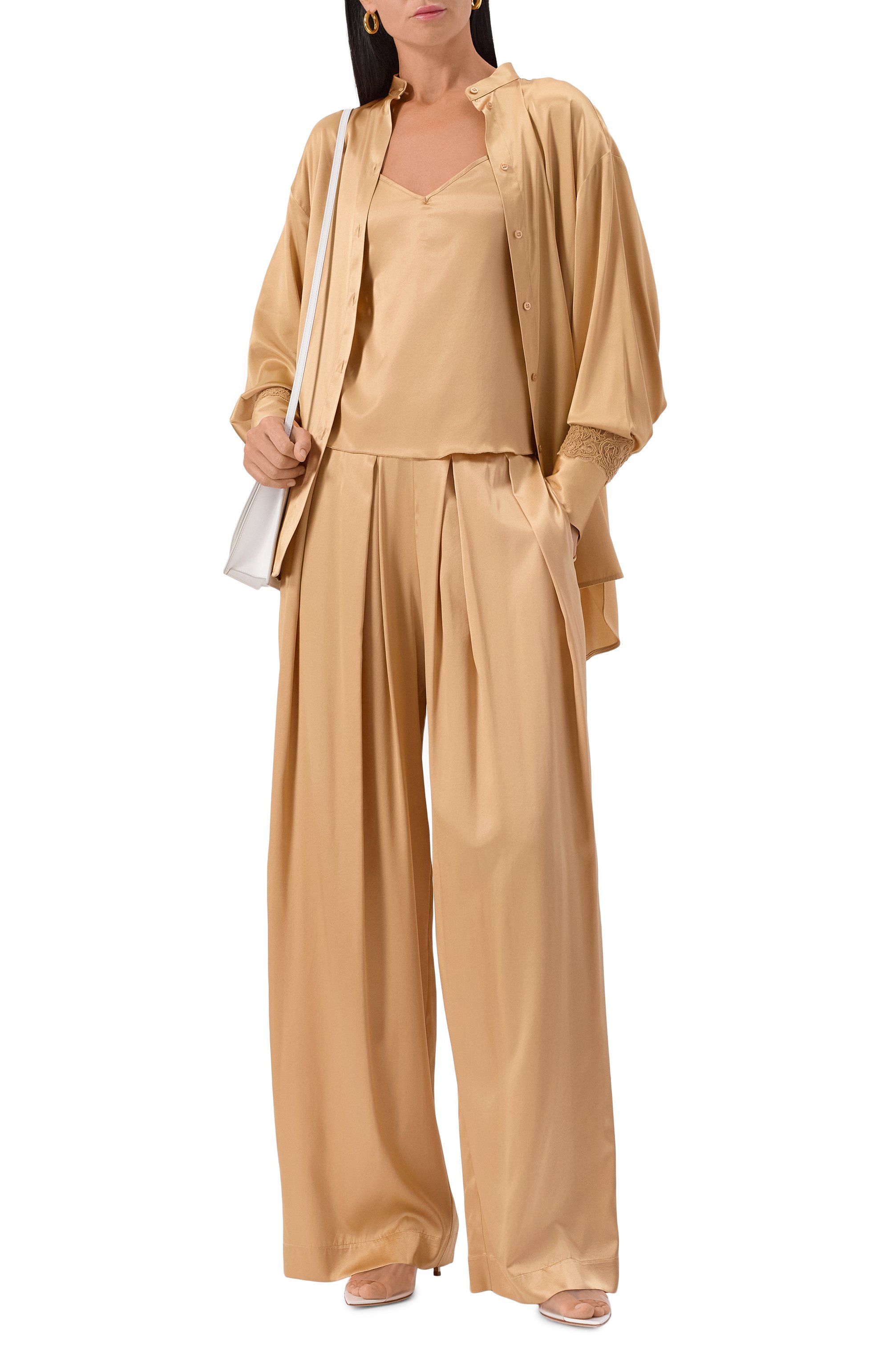 Атласный топ ERMANNO SCERVINO, арт. D474L602TBW, фото 2