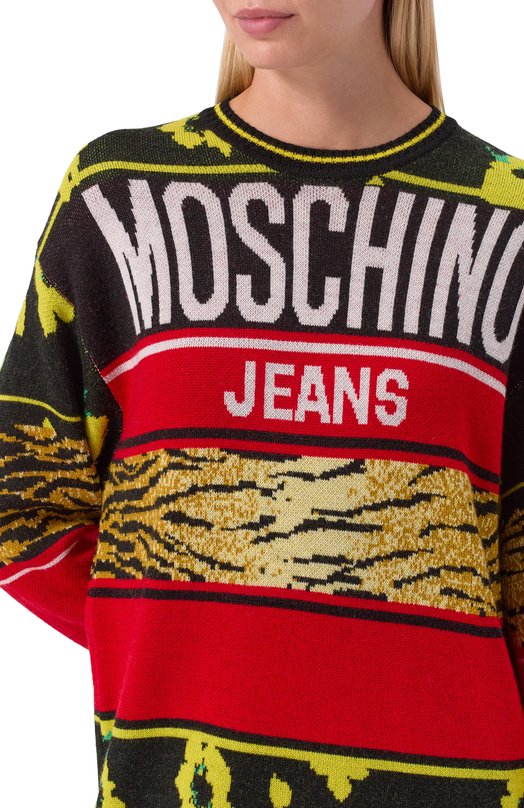 Шерстное платье M05CH1NO Jeans A0495/8212 Разноцветный  A0495/8212 Фото 5