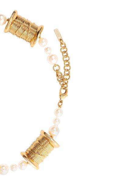 Колье MOSCHINO золотого цвета по цене 58700 руб., арт. 71 A9146 8456, фото 4 Колье MOSCHINO, арт. 71 A9146 8456, фото 4