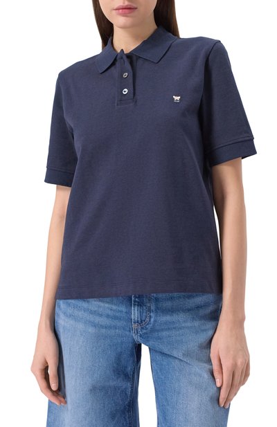 Поло из хлопка и вискозы WEEKEND MAX MARA, арт. SCENA, фото 3