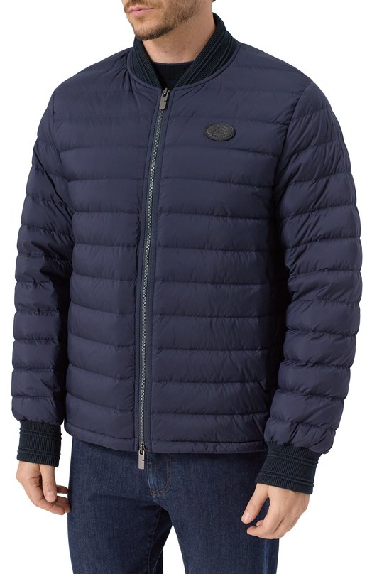 Утепленный бомбер Burberry 8110273 Синий  8110273 Фото 3