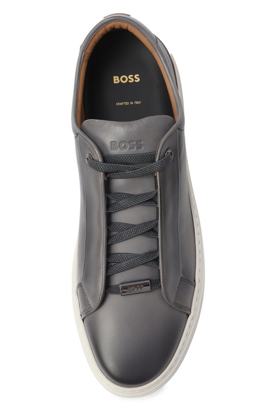 Кожаные кеды Gary BOSS 50546855 Серый  50546855 Фото 6