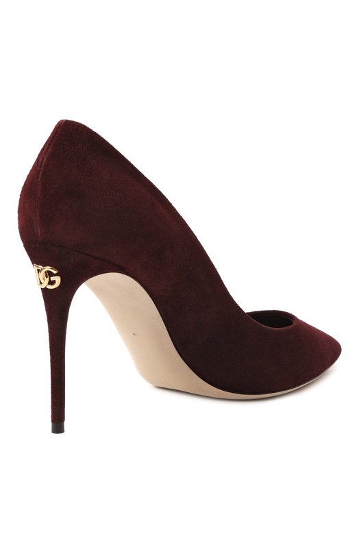Замшевые туфли Cardinale 90 Dolce & Gabbana CD1840/B7260 Бордовый  CD1840/B7260 Фото 5