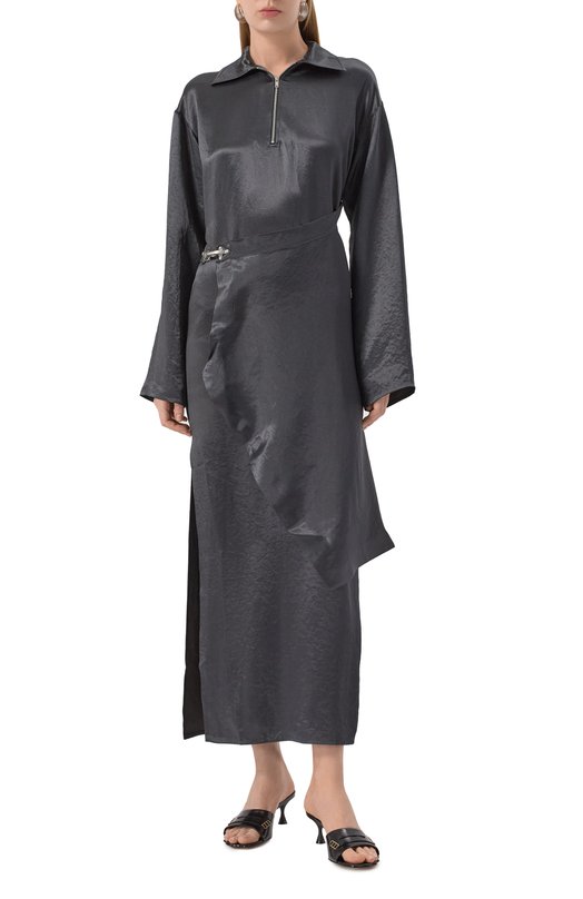 Атласное платье Nanushka NW25RSDR02777 Чёрный  NW25RSDR02777 Фото 3