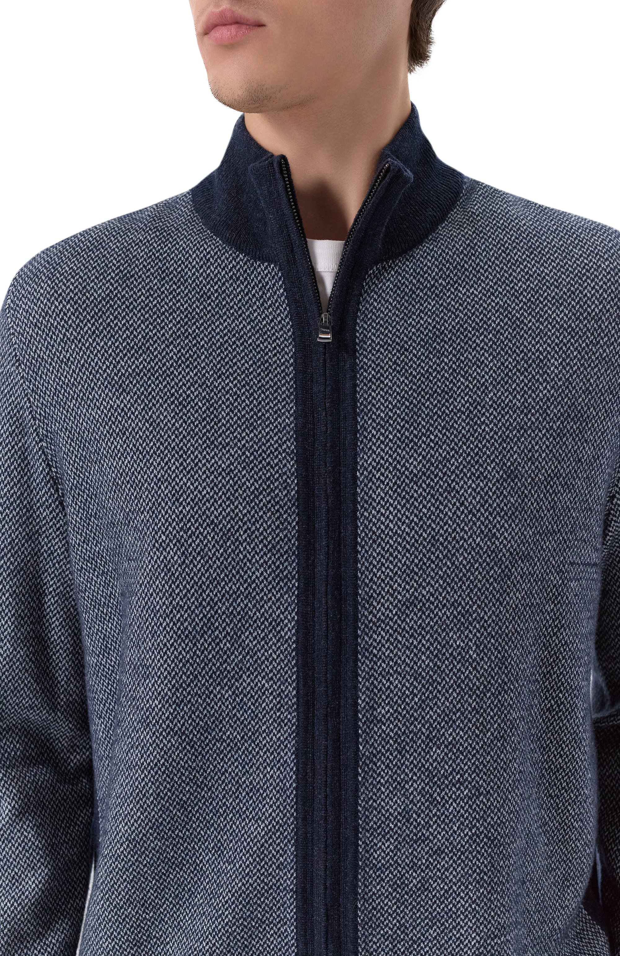 Кардиган из шерсти и хлопка BOSS, арт. 50549950, фото 5