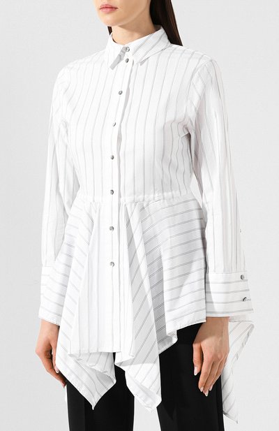 Хлопковая блузка DOROTHEE SCHUMACHER белого цвета по цене 48800 руб., арт. 347903/LIGHT STRIPES, фото 3 Хлопковая блузка DOROTHEE SCHUMACHER, арт. 347903/LIGHT STRIPES, фото 3