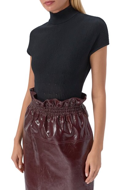 Шерстяное боди BALMAIN черного цвета по цене 157000 руб., арт. HF1BC060/KK06, фото 3 Шерстяное боди BALMAIN, арт. HF1BC060/KK06, фото 3