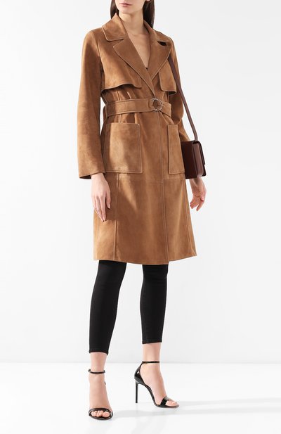 Кожаный плащ YVES SALOMON, арт. 9EYM24205AVXX, фото 2