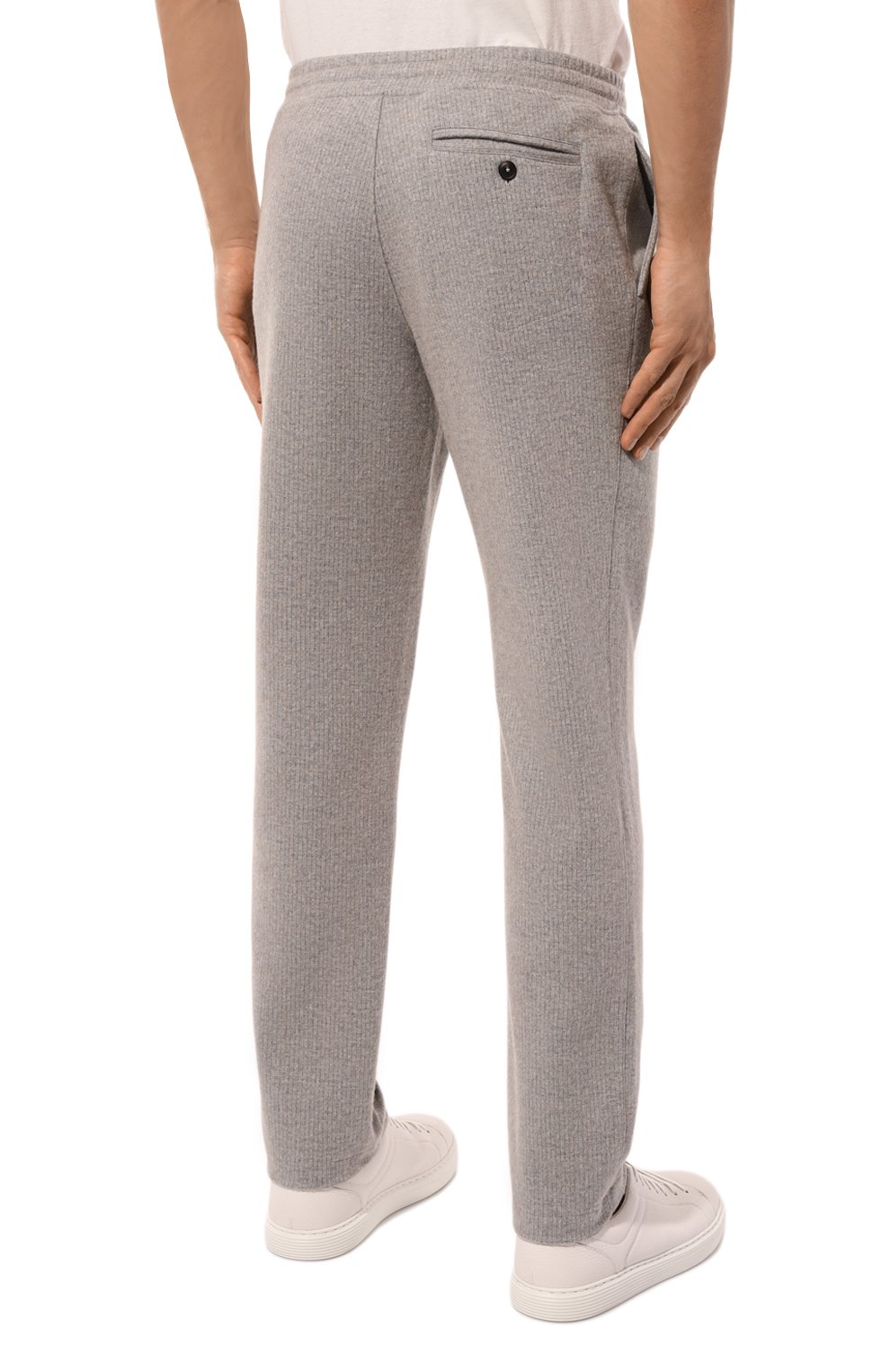 Брюки из хлопка и шерсти CAPOBIANCO серого цвета по цене 52750 руб., арт. 17M750.GP00., фото 4 Брюки из хлопка и шерсти CAPOBIANCO, арт. 17M750.GP00., фото 4