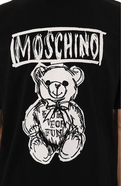 Хлопковая футболка MOSCHINO, арт. V0711/7041, фото 5