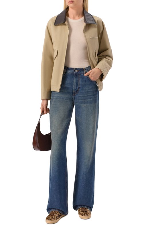 Кожаные кеды Super-Star Golden Goose Deluxe Brand GWF00101.F006579 Леопардовый  GWF00101.F006579 Фото 3