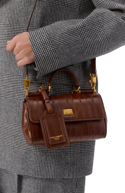 Сумка my sicily mini DOLCE & GABBANA коричневого цвета по цене 357000 руб., арт. BB7864/B8291, фото 2 Сумка my sicily mini DOLCE & GABBANA, арт. BB7864/B8291, фото 2