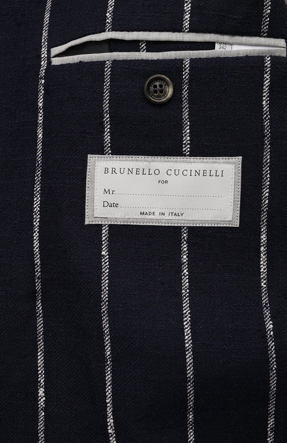 Пиджак изо льна и шерсти BRUNELLO CUCINELLI, арт. MP4927BPDD, фото 8