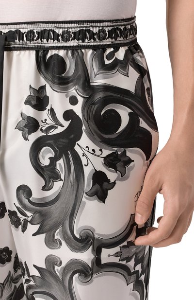 Шелковые домашние брюки DOLCE & GABBANA, арт. GVRMAT/HI1SV, фото 5