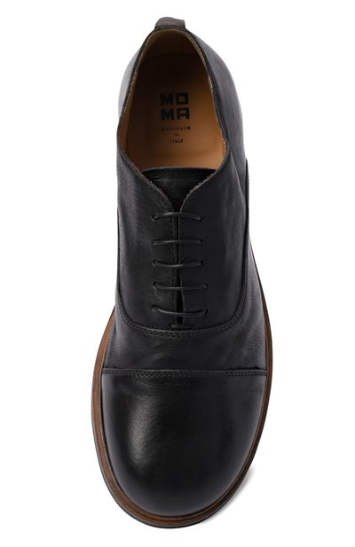 Кожаные оксфорды MOMA черного цвета по цене 40950 руб., арт. 23601A-BAL, фото 5 Кожаные оксфорды MOMA, арт. 23601A-BAL, фото 5