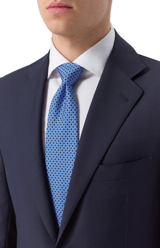 Комплект из галстука и платка Stefano Ricci DH/59102 Голубой  DH/59102 Фото 2