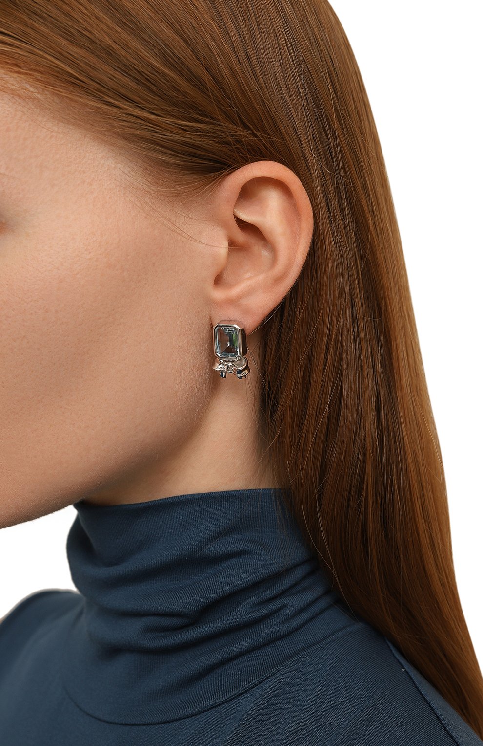 Серьги с бантами и топазами MOONKA, арт. BW-925SL-EA00-TPZ, фото 2