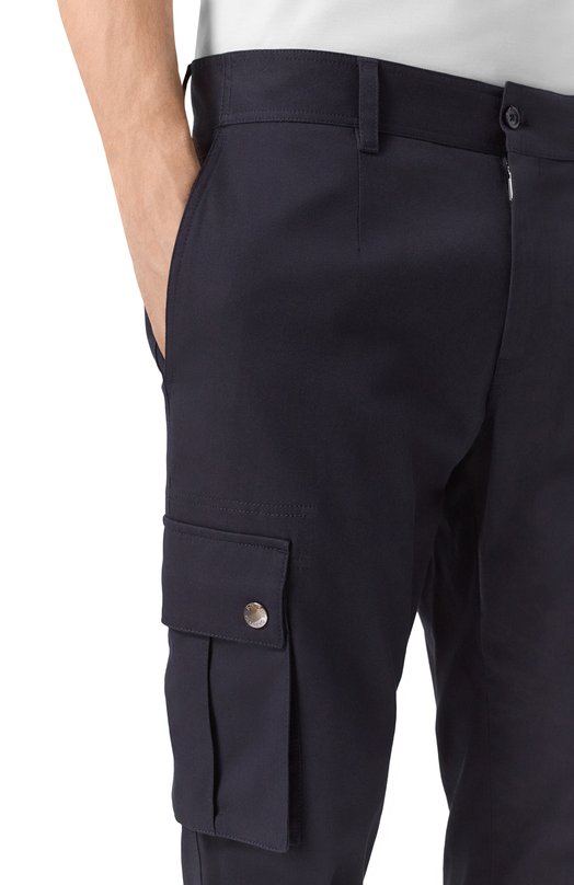 Хлопковые брюки-карго Dolce & Gabbana GVB4ET/FUFJU Синий  GVB4ET/FUFJU Фото 5