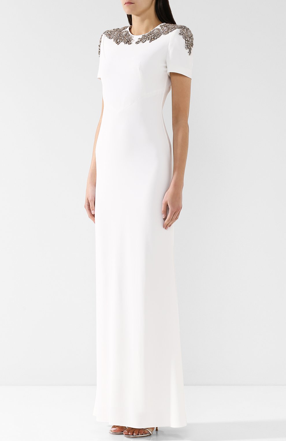 Платье ALEXANDER MCQUEEN белого цвета по цене 699500 руб., арт. 530083/QLE40, фото 3 Платье ALEXANDER MCQUEEN, арт. 530083/QLE40, фото 3