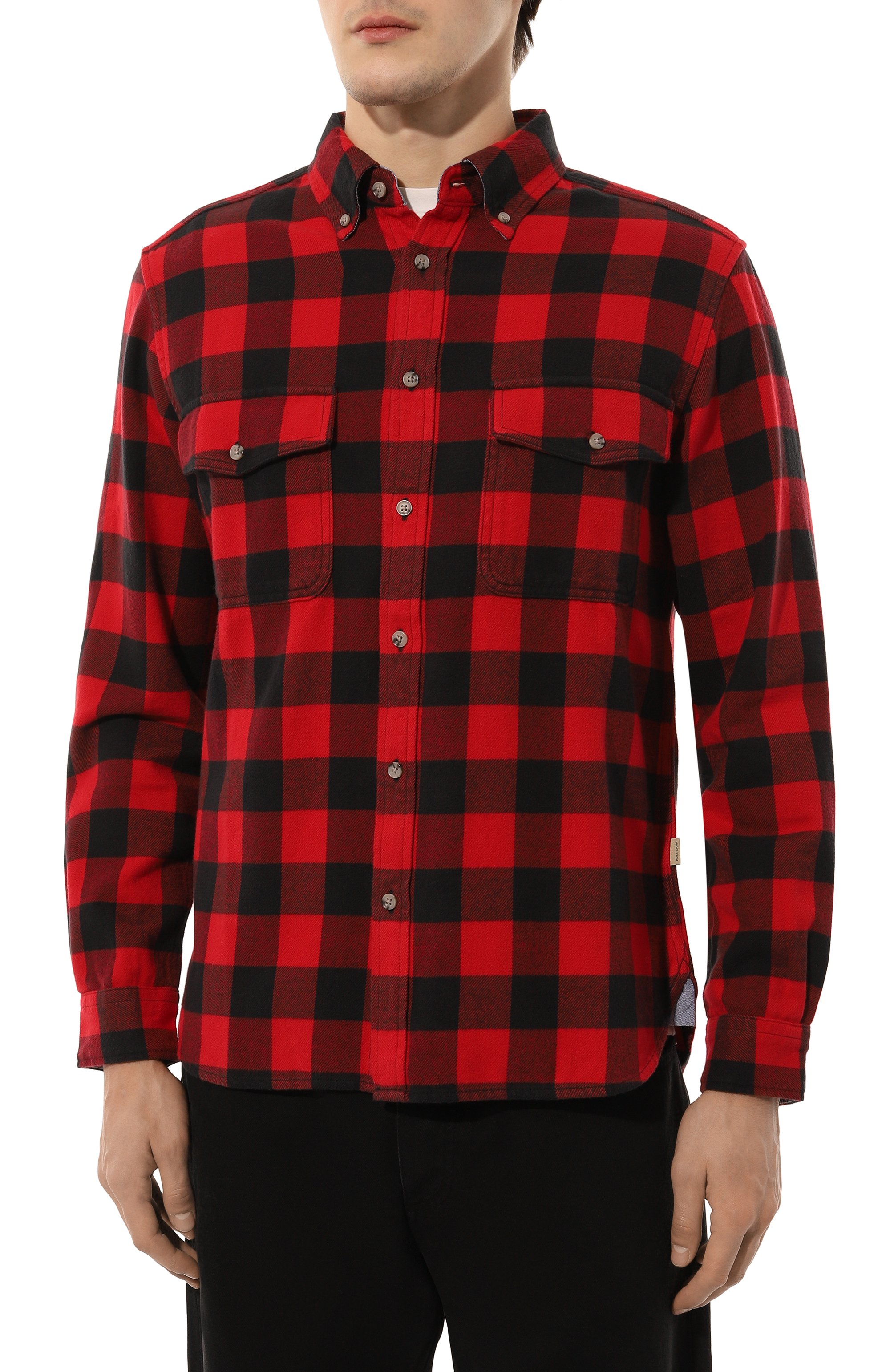 Хлопковая рубашка WOOLRICH, арт. CFWOSI0143MRUT3505, фото 3