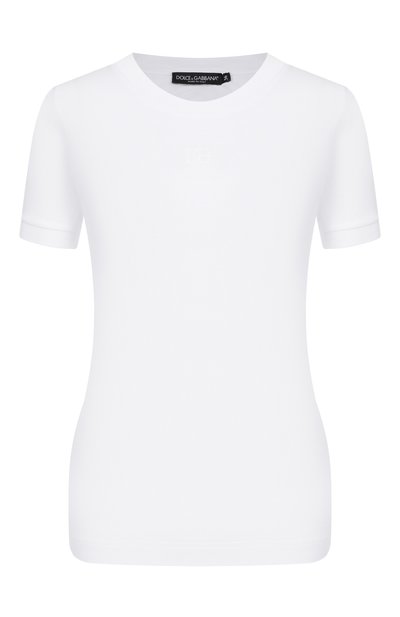 Женская хлопковая футболка DOLCE & GABBANA, арт. F8U08Z/GDDYD