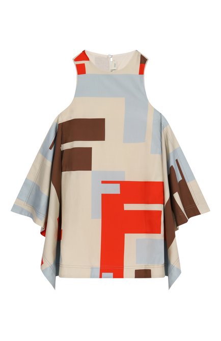 Хлопковое платье FENDI, арт. JFB687/AQU0/6