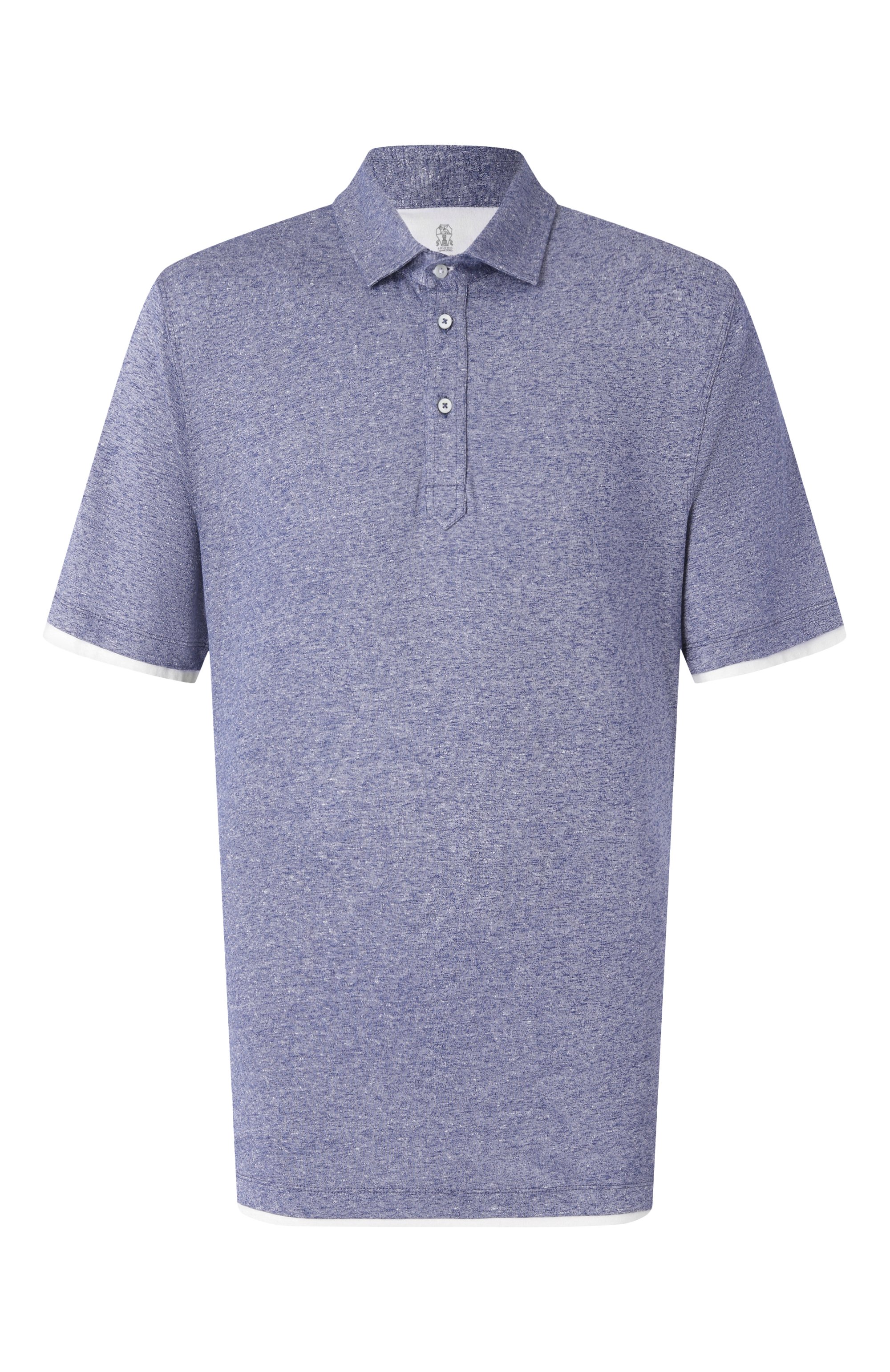 Поло изо льна и хлопка BRUNELLO CUCINELLI, арт. MW8353966, фото 1