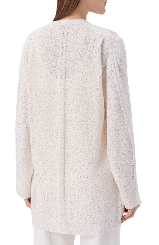 Кардиган с отделкой пайетками Freeage S26.CR109P.1889.100 Белый  S26.CR109P.1889.100 Фото 4