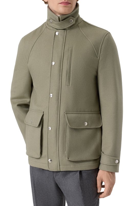 Шерстяная куртка Brunello Cucinelli MY4966382 Зелёный  MY4966382 Фото 6