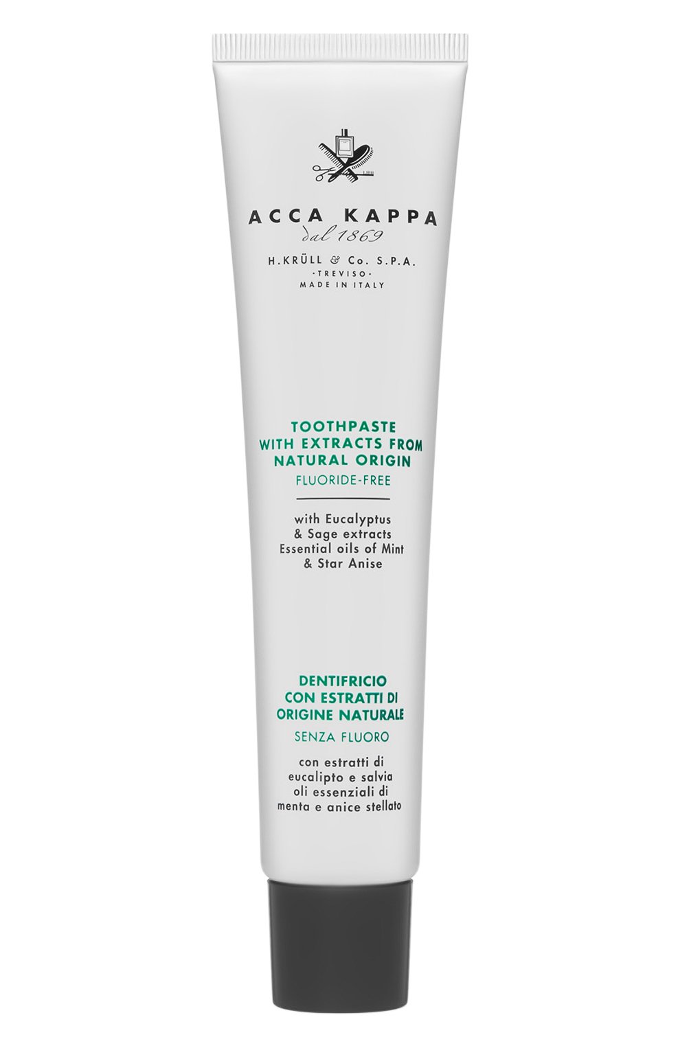 Зубная паста без содержания фтора (100ml) ACCA KAPPA бесцветного цвета по цене 1850 руб., арт. 852139, фото 1 Зубная паста без содержания фтора (100ml) ACCA KAPPA, арт. 852139, фото 1