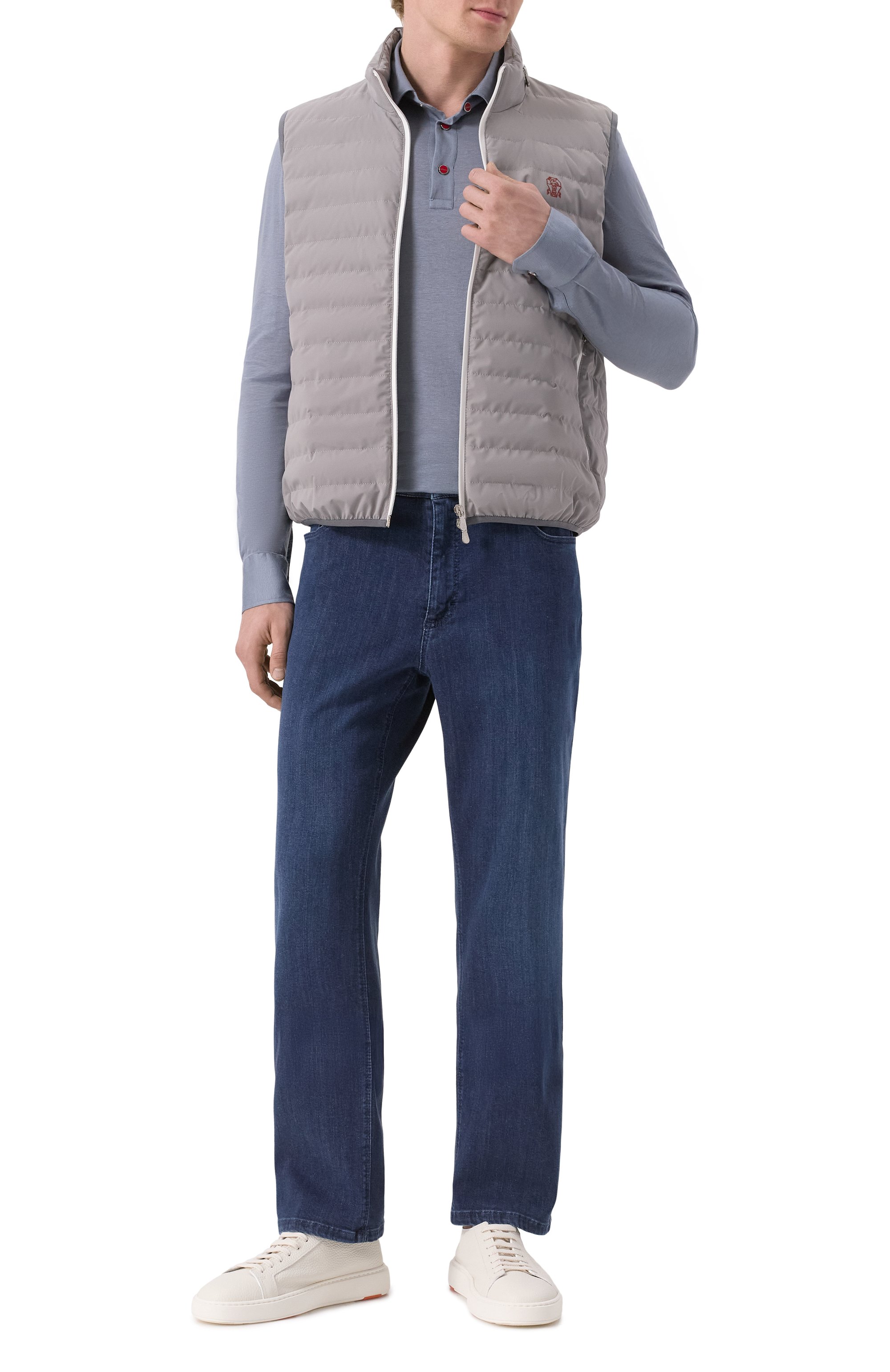 Пуховый жилет BRUNELLO CUCINELLI, арт. MM49A7460G, фото 2