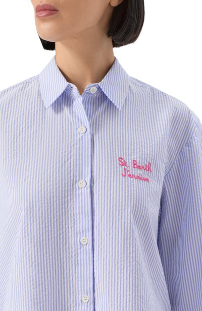 Хлопковая рубашка MC2 SAINT BARTH, арт. STBW BRIGITTE EMBRY/04331H, фото 5