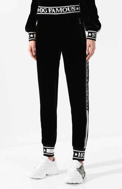 Бархатные джоггеры DOLCE & GABBANA, арт. FTA1DT/FUVJK, фото 3